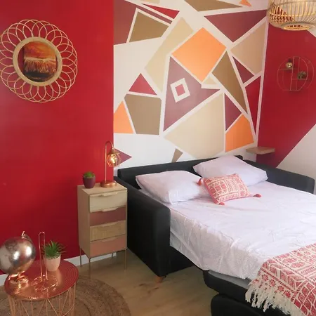 Privatunterkunft La Belle Rouge Pont-a-marcquoise - 15min Aeroport Lesquin - 20min Lille *